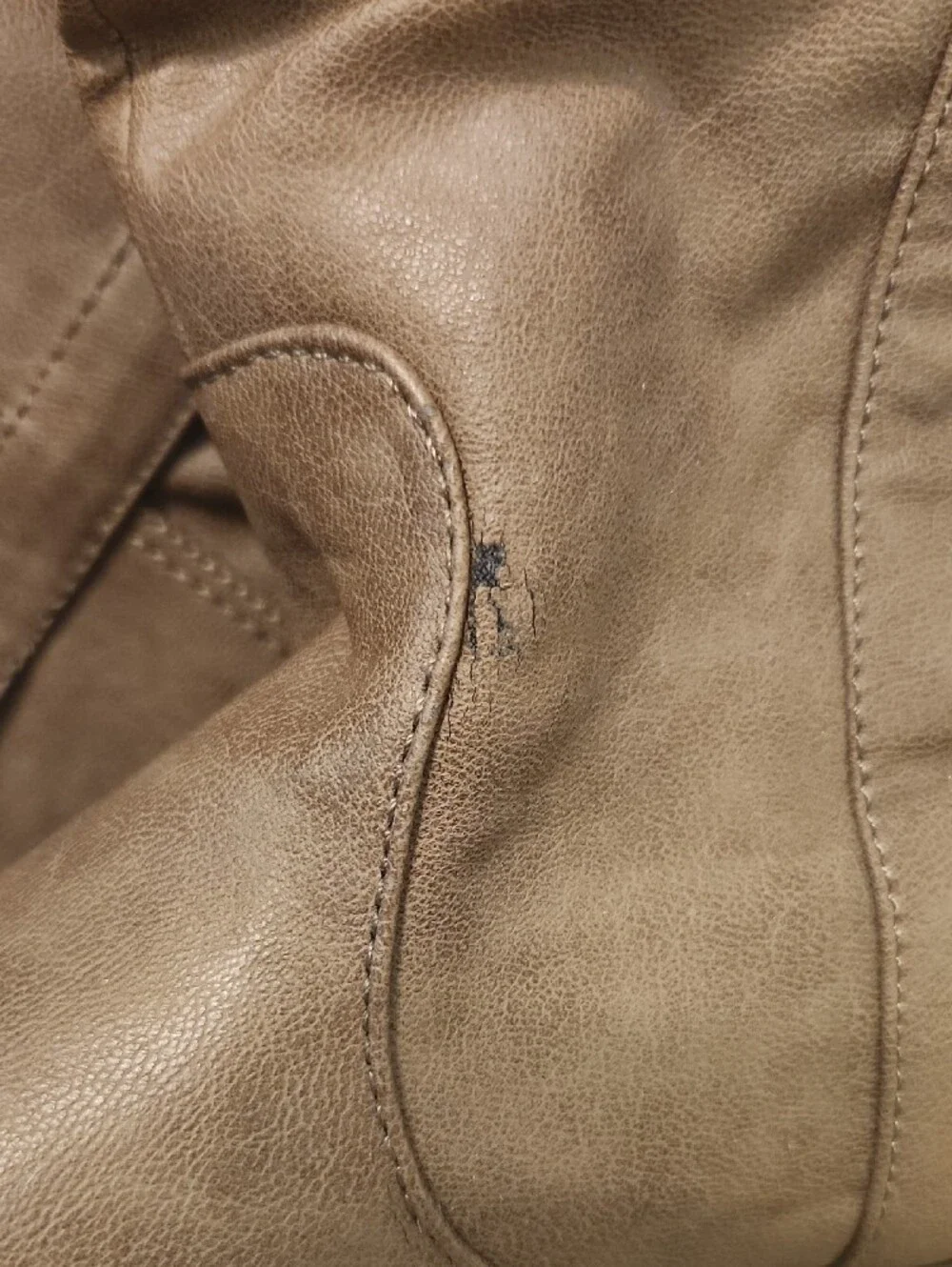 Rampage Taupe Over-the-Knee Slouch Boots